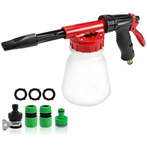 Canon à mousse sur tuyau d'arrosage,Idéal pour les lavages voiture - camping-car - motos