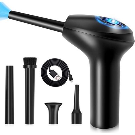 Wireless charging computer dust blower, high-power portable car hair dryer, mini home dust vacuum cleaner (1/5)