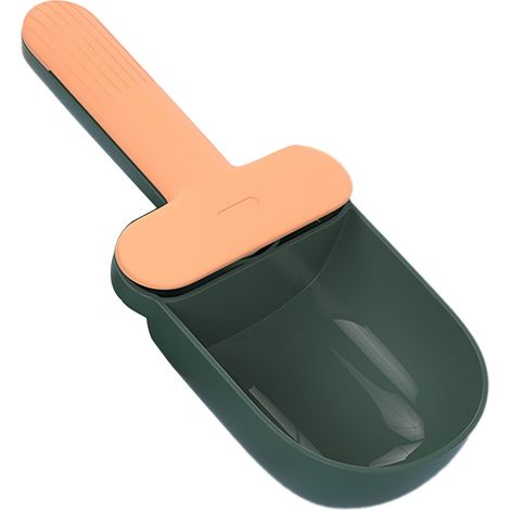 1 Cuillère à croquettes Divers accessoire de portail, forme glace, grande capacité, clip de fermeture, pour chiens chats (1/5)