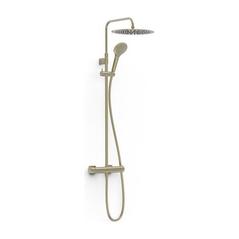 Ensemble de robinet mural Duo‑confort à 2 voies pour douche Loft Cava doré - TRES 22219901CA