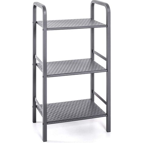 étagère Gris, métal - Dim.: L 40 cm x H 81 cm x P 28 cm, Style: Modern (1/4)