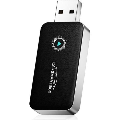 Adaptador inalámbrico 2 en 1 para CarPlay y Android Auto - Conexión USB Plug and Play para CarPlay - Convierte conexiones con cable en conexiones inalámbricas (1/3)