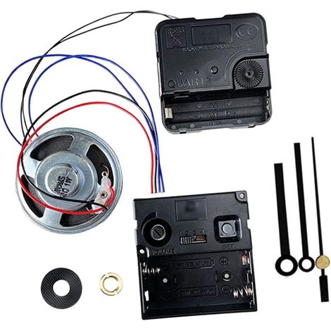 Mécanisme de Mouvement d'horloge Murale Bricolage Remplacement de Mouvement d'horloge à Pendule avec boîte à Carillon de Musique avec Mains pour, Style c