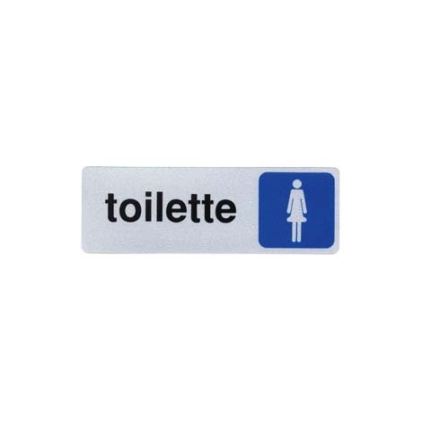 TARGHETTA ADESIVA TOILETTE DONNA- - cm.15x5h. - 10 pezzi