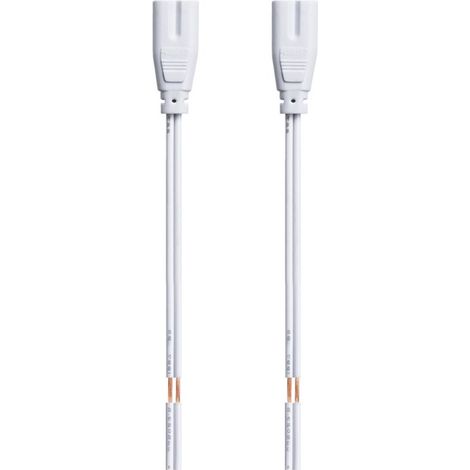 Conector de empalme，Abrazadera de conexión，Cable de alimentación LED T5/T8 cuadrado de 15 cm，10 unidades，espaciado entre orificios de 8,5 mm (1/2)