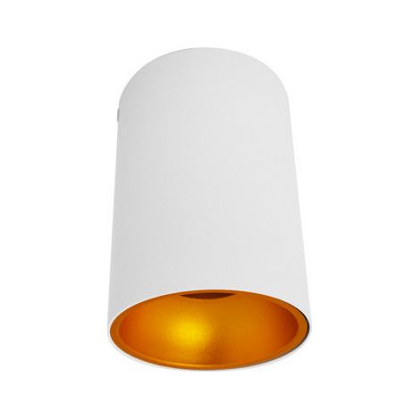 Support de Spot Saillie GU10 (sans ampoule) Cylindre Blanc / Doré Miidex Lighting® (1/5)