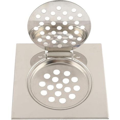 Maille de filtre de cheveux de douche en acier inoxydable - salle de bains et cuisine haute capacité anti - blocage linéaire drain de sol, système de drainage efficace