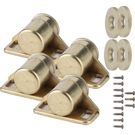 4 Stück Vintage-Türverschlüsse aus Zinklegierung mit Magnetverschluss, Schrankzubehör, Gold (1/5)