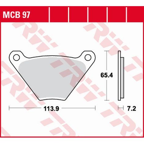 Pastillas de freno TRW ZF KH024/2 orgánicas para Harley-Davidson FL/FLH/FLHS 1200, FLH/FXB/FXE/FXEF/FXS 1340 '75-'85 (delanteras/traseras)