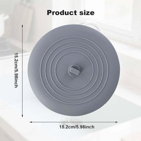 Bouchon de Baignoire - Silicone Souple Étanche - Universel pour Baignoires Lavabos et Douches - 1 Pièce (1/5)