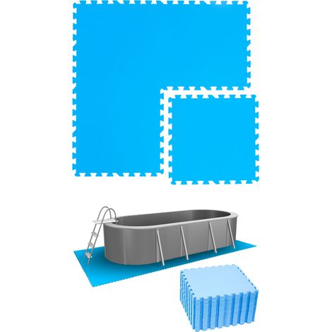 6,6 m² Poolunterlage - 28 EVA Matten 50x50 Pool Unterlage - Unterlegmatten Set (1/5)