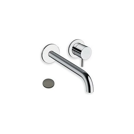 LAVABO MURAL TRIVERDE 2 TROUS BEC 22.5 CM CHROME NOIR - CRISTINA ONDYNA TV25972 (1/2)
