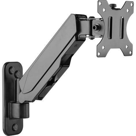 S4911 Support Mural Écran PC TV 13 17 19 22 24 27 28 32 Pouces VESA 75x75 100x100 Orientable Inclinable Rotatif Universel Fixation Murale TV QLED OLED LED LCD Écran incurvé (1/5)