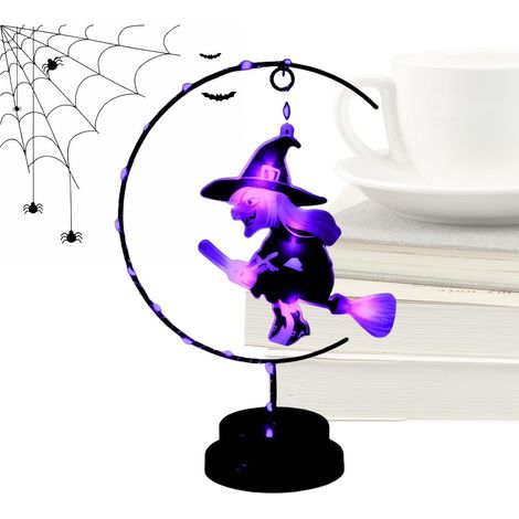 Veilleuses d'Halloween Sorcière Décoration Maison Sur Pied Créative (1/5)