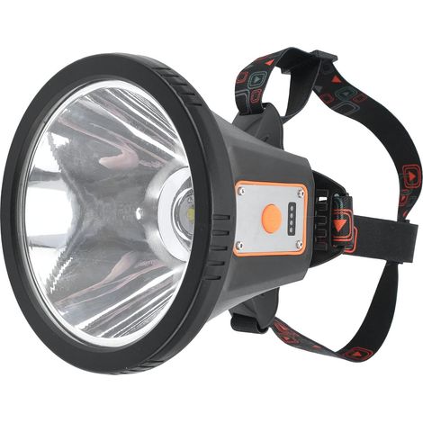 Lampada frontale a LED da 2000 lumen e 6000 mAh, potente torcia con batteria al litio, lampada frontale ricaricabile multifunzionale con 4 modalità di illuminazione per campeggio ed escursionismo. (1/5)