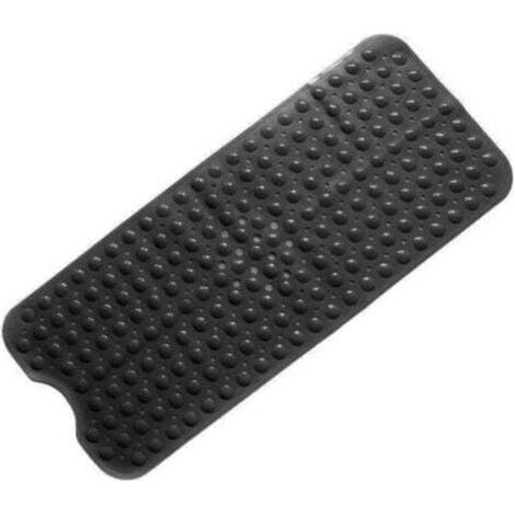 (Schwarze) rutschfeste Badematte mit starken Saugnäpfen, rutschfest, schimmelresistent, maschinenwaschbar (1/5)