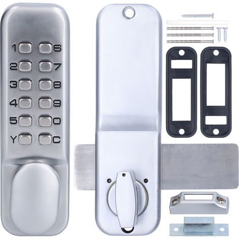 SUNXURY Serrure à combinaison mécanique serrure à Codes antivol pour porte bidirectionnelle porte en verre porte en bois utilisation de bureau