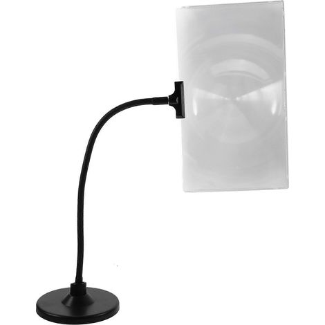Loupe de bureau à broderie avec support et tube flexible, grossissement 4x. (1/5)