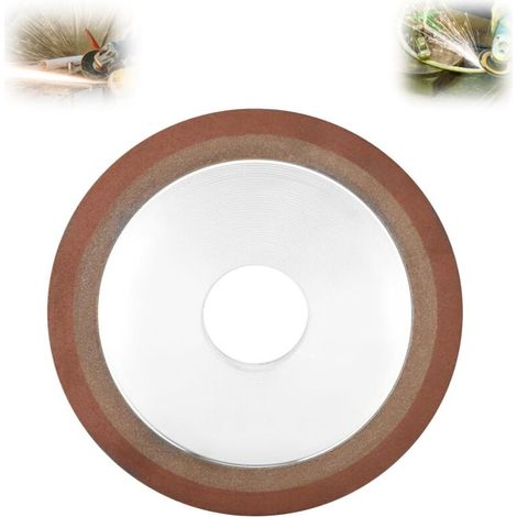 Mola diamantata in resina, mola diamantata per lama in lega di acciaio al tungsteno 125 x 10 x 32 x 8 mm (1/4)