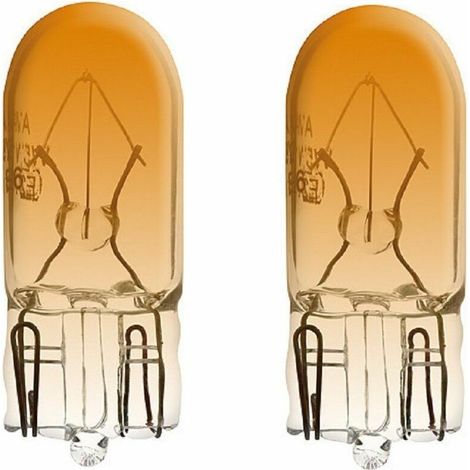 2x ampoule 24V 5W T10 W2.1 x 9.5d orange tracteur camion universel éclairage lumière bricolage DIY