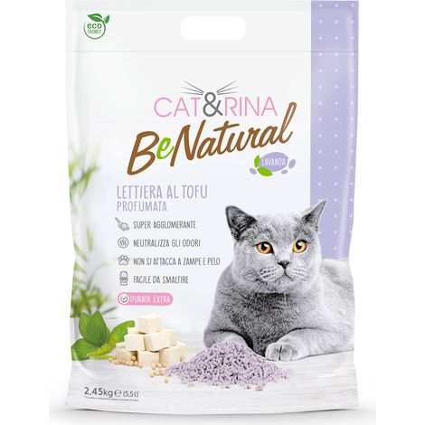 BeNatural pflanzliches Tofu-Streu mit Lavendelduft 5,5 Liter (1/3)