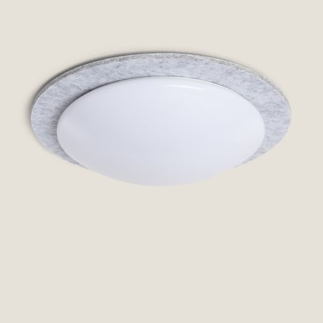 LED Deckenleuchte 18W Rund Filz Ø460 mm CCT Wählbar Lezhan Grau