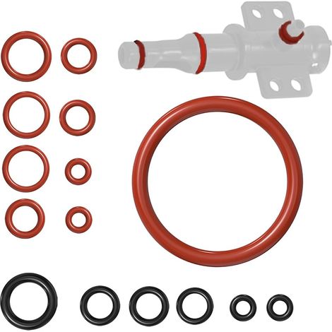 Kit de maintenance de 15 joints toriques en silicone pour porte-vanne, vanne de vapeur, groupe d'infusion et vanne de débit, compatible avec les machines à café Philips, Saeco, Spidem et Gaggia. (1/5)