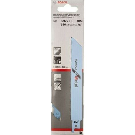 BOSCH S922EF (pkt of 5) Flexible for metal