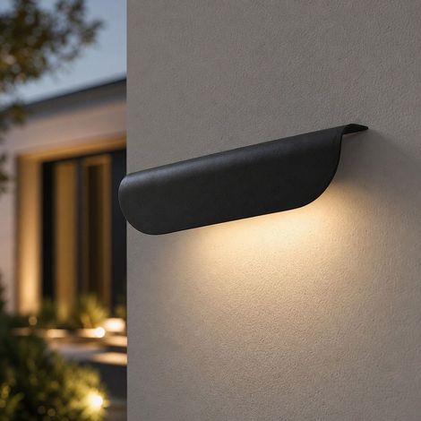 Applique murale LED étanche IP67 aluminium 30cm 9W 3000K lumière chaude pour extérieur jardin et intérieur (1/5)