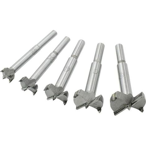 Set mit 5 Flachbohrern 15-35 mm, hochfester Stahl, Holzbearbeitungswerkzeuge, Vatertagsgeschenk (5 Stück)
