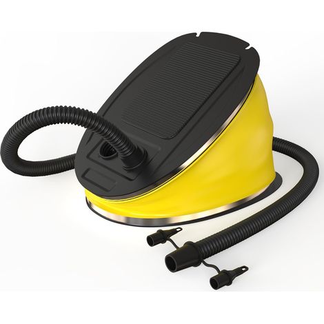 Pompe à pied puissante de 5 litres avec 2 buses pour tous les matelas gonflables - Léger et manuel - Pompes à pied compactes pour matelas pneumatiques gonflables (1/5)