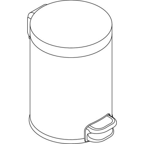 HEWI 950.05.31502 Poubelle, 5 l, fermeture douce (1/2)