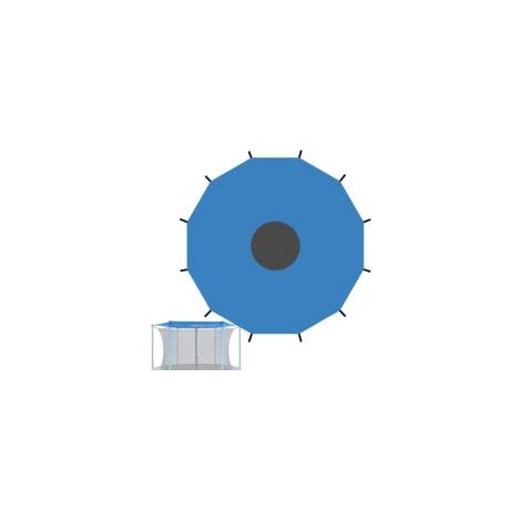 Couverture D'ombrage de Trampoline, Housse D'ombrage de Trampoline, 8 Strokes-427cm Toit Pare-Soleil pour Trampoline, Anti-UV & imperméable Accessoires Trampoline, Couverture Tente Trampoline (1/5)