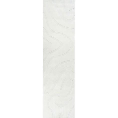 Tappeto da salotto rettangolare jacquard, 80 x 300 cm a pelo corto bianco sporco Salvori (1/5)