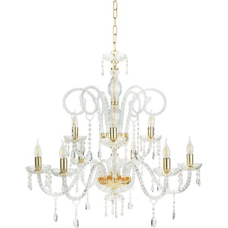 Lampadario a sospensione in cristallo D84 cm MARIATERESA intrecciato 9 luci (1/3)