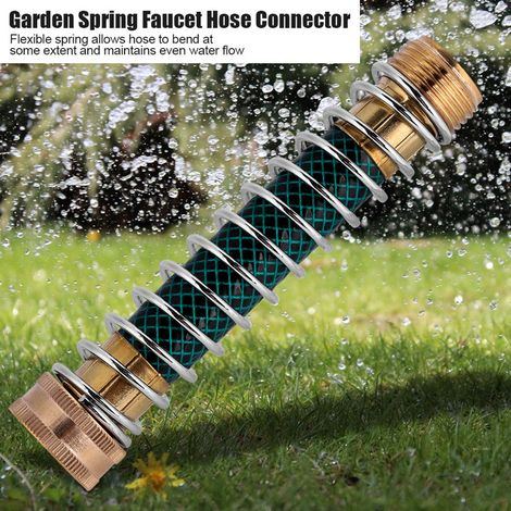 Raccord de rallonge pour robinet de jardin, ressort anti-torsion, accessoire pour système d'irrigation (1/5)