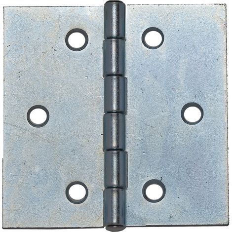 1BL CERNIERA QUADRA IN ACCIAIO ZINCATO mm 40 x 40 - pz. 2