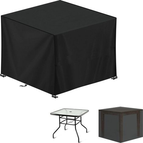 Housse Table Jardin Carrée 60x60x60 cm – 420D Oxford – Imperméable, Anti-UV (1/5)