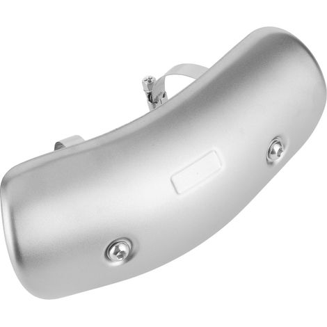 Cache moto inox universel protection thermique garde-boue échappement tube central, cache chaleur résistant, accessoire personnalisation motocyclette (1/5)
