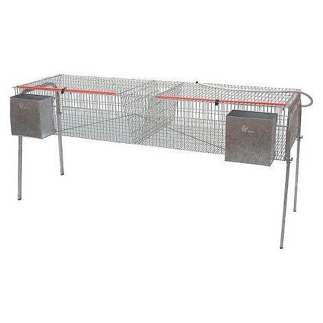 CAGE PER MODELLO ECONOMICO RABBITS-7 con ciuccio Beederos. 2 dipartimenti su 1 piano.