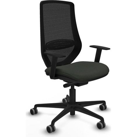 Piqueras y Crespo Mardos Silla de oficina negra cómoda (1/3)