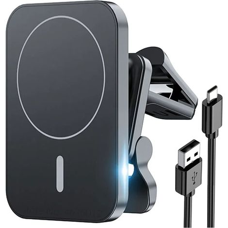 Soporte para coche con cargador de inducción QI para MagSafe para iPhone 15W Koanni (1/5)