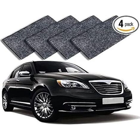 Lot de 4 chiffons à paillettes nano, anti-rayures, pour réparation des rayures de voiture, pour polissage de surface multi-usages, pour réparation des rayures de voiture (1/4)