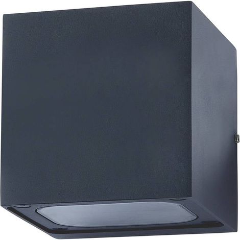 LED-vägglampa utomhus "Merjem" aus aluminium / grå / zink von Lucande