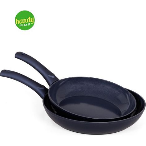 Set 2 Padelle Antiaderente ad Induzione Ocean Fondo Ceramico 24 + 28 cm (1/4)