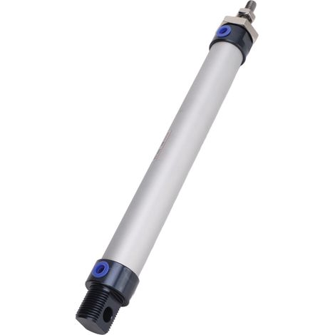 Vérin pneumatique compact en alliage d'aluminium, alésage 20 mm, course 150 mm, tige filetée M10x1,25 (1/5)