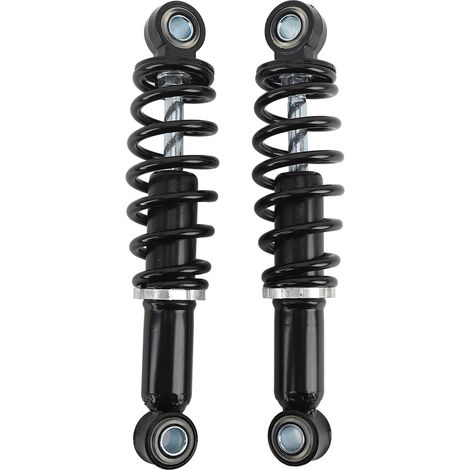 Ortviai Amortisseur arrière moto 200 mm en alliage d'acier + ressort haute performance – Lot de 2 pour trottinette électrique, ATV, scooter (1/5)