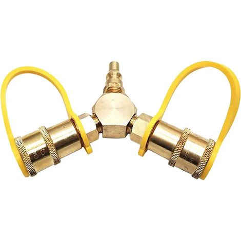 Adaptateur en Y pour vanne propane en laiton de qualit suprieure 14 (1/5)
