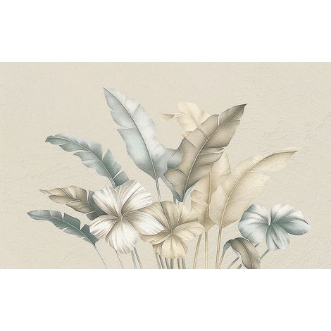 Papier peint panoramique - Plantes tropicales - 130 cm x 81 cm (1/2)