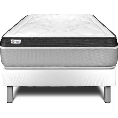 Matratzenset VITAL ERGO 90 x 190 cm Bettrahmen Kit weiß